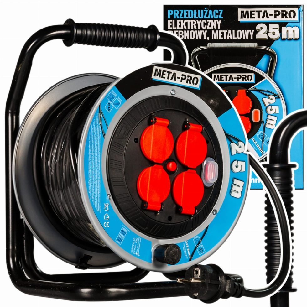 Kábeldob 25m 3x1,5mm 4 Aljzattal