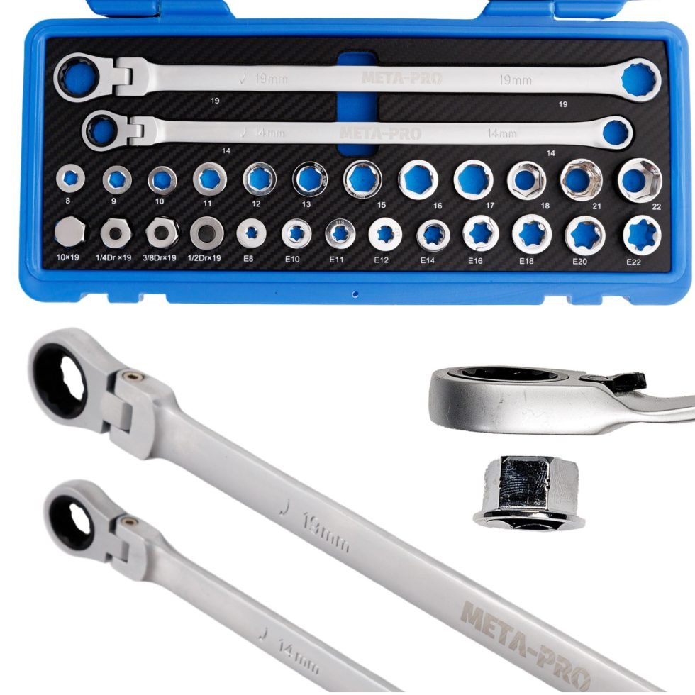 27 darabos króm-vanádium dugókulcs-készlet