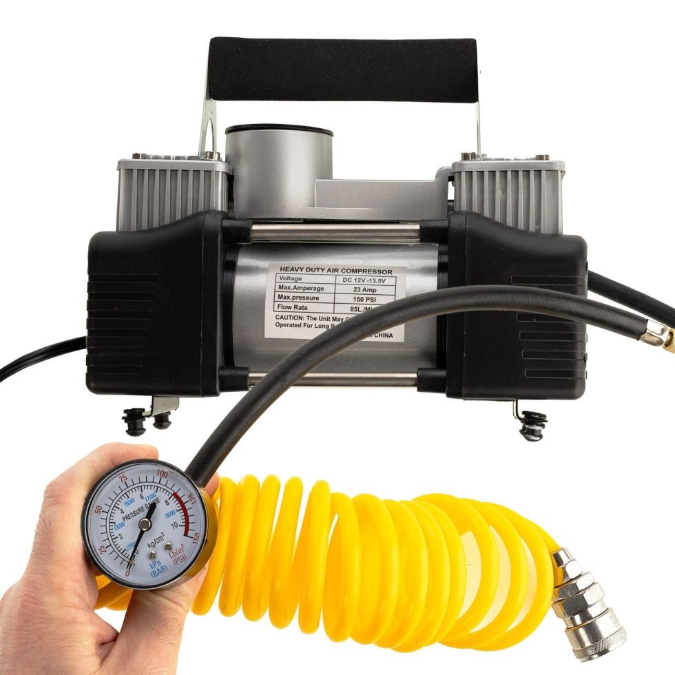 Kéthengeres autókompresszor 150 PSI 12V 275W