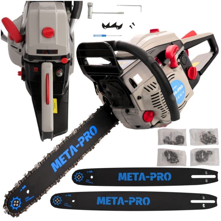 Nastaviteľná benzínová píla 45 cm3 1700W 405 mm - 455 mm