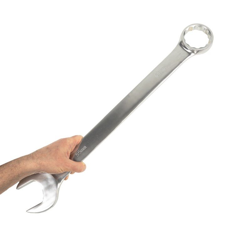 OTVORENÝ KĽÚČ 55 MM CHRÓMOVANÁD