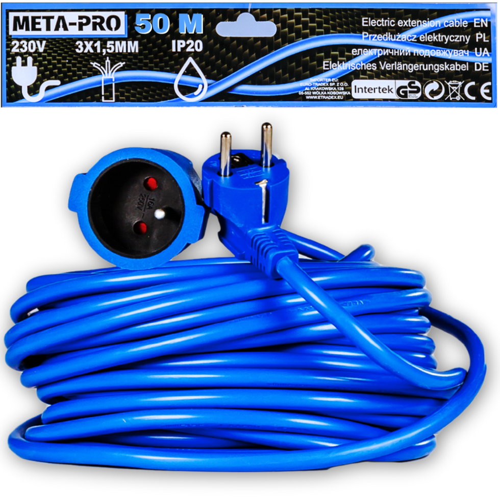 Hosszabbító Kábel 50m 3x1,5mm Földelt (Kerti és Építőipari)