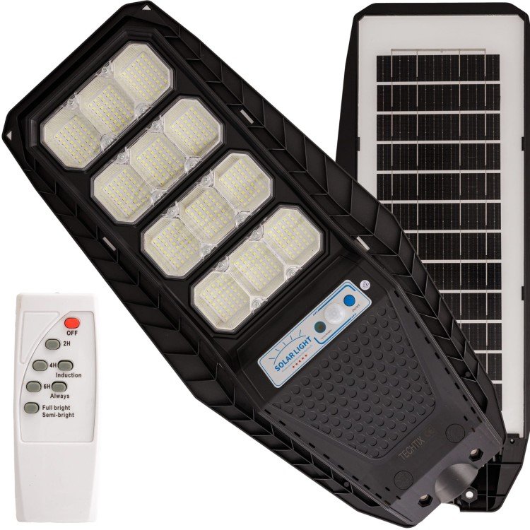 SMD SOLÁRNE LED POULIČNÉ LAMPY SO SENZOROM POHYBU A SÚMRAKU