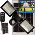 SOLÁRNA VONKAJŠIA LED ZÁHRADNÁ LAMPA S AUTOMATICKÝM SENZOROM POHYBU A SÚMRAKU