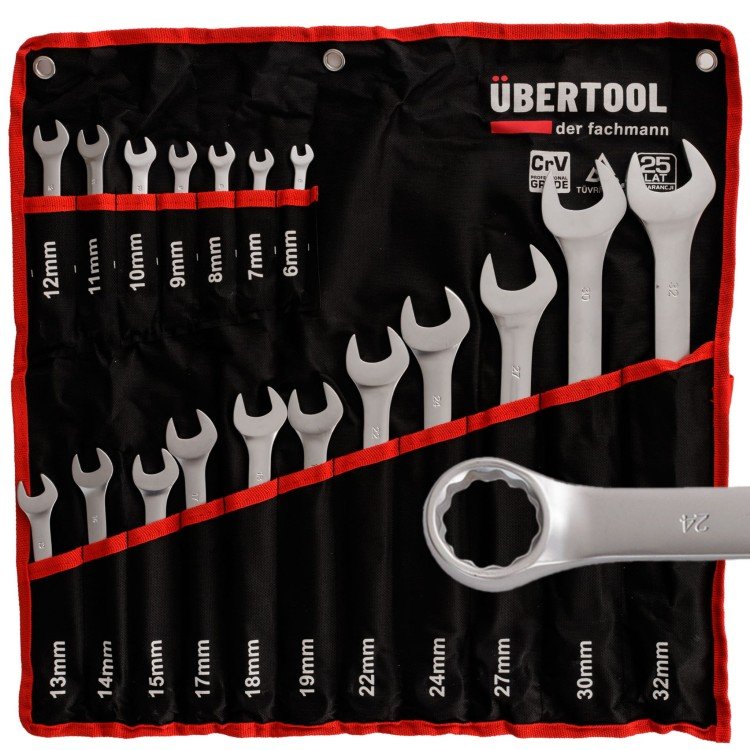 Sada očkových kľúčov CRV 6 - 32 mm