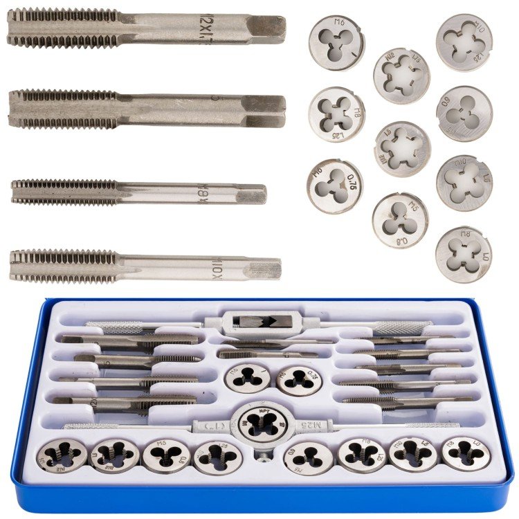 menetfúró és menetmetsző készlet 24 részes